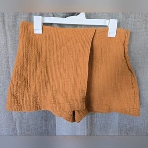 Ever After Gauze Mini Wrap Skort Burnt Orange Size M